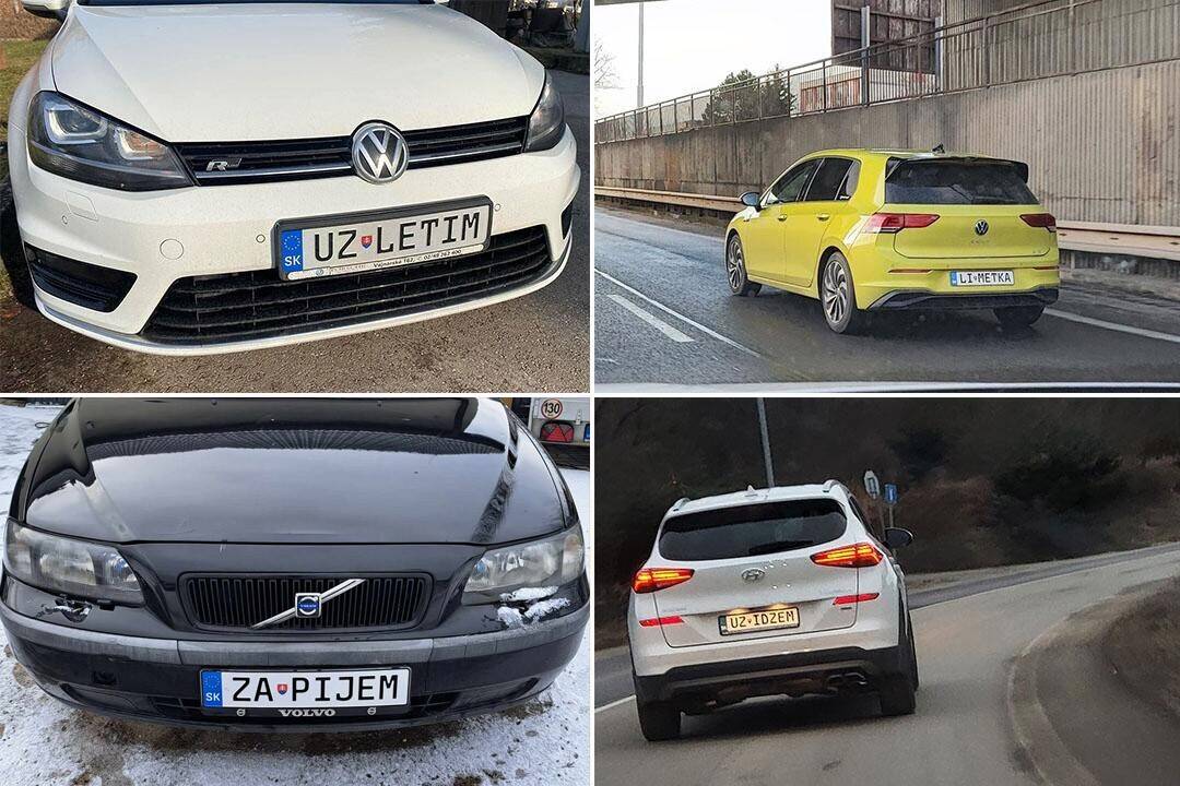 FOTO: Vodiči sú čoraz viac kreatívnejší so svojimi EČV. Tieto značky môžete stretnúť na cestách