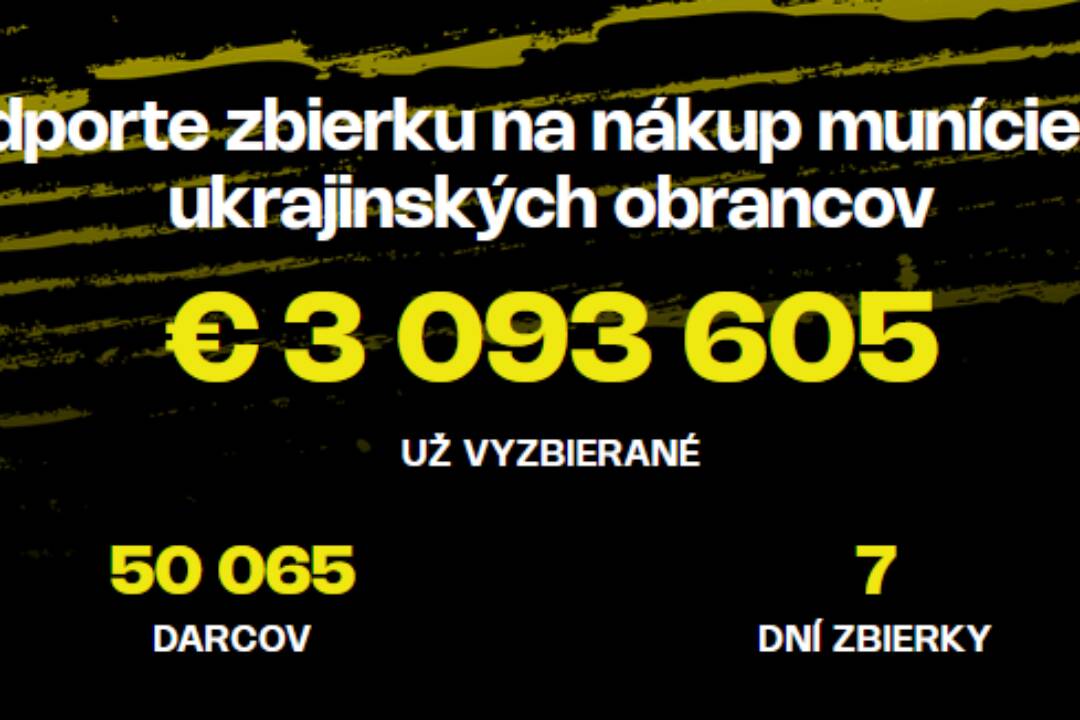 Foto: Falošná zbierka Munícia pre Ukrajinu. Pozor na podvodníkov, ako ich spoznáte? Slováci vyzbierali už 3 milióny