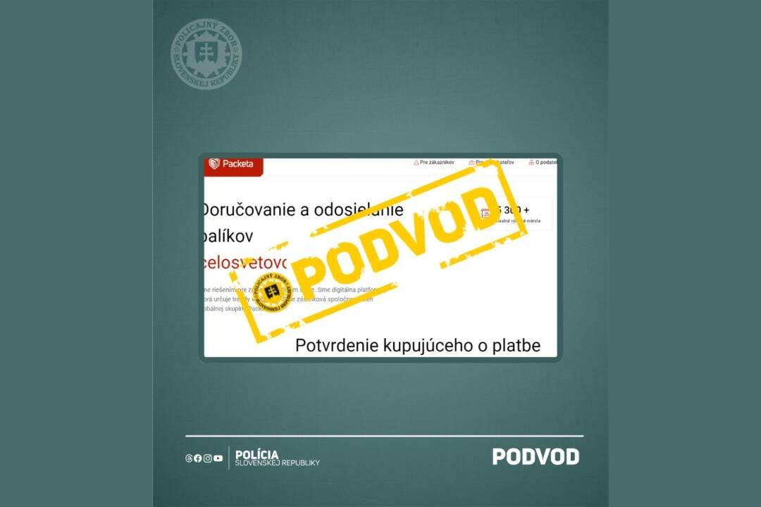 Foto: Polícia varuje pred podvodníkmi. Na tejto stránke falošnej „Packety“ vám balík nevybavia