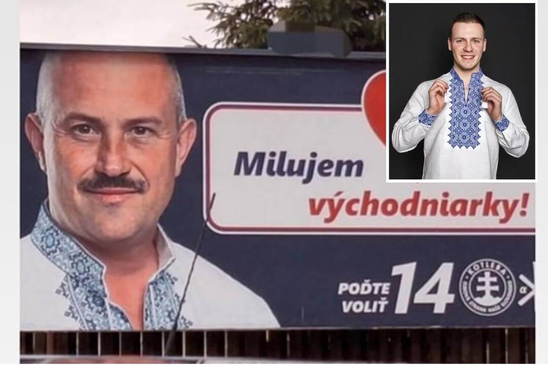 Foto: Milujem východniarky!, odkazuje Kotleba v košeli s ukrajinskou výšivkou svojim voličkám