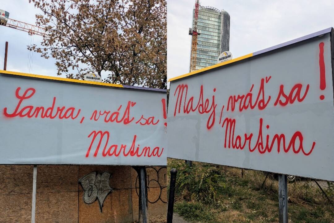 FOTO: Bratislavu dnes zaplavili nápadité billboardy. Odvolávanie šéfov SND a SNG inšpirovalo kreatívcov