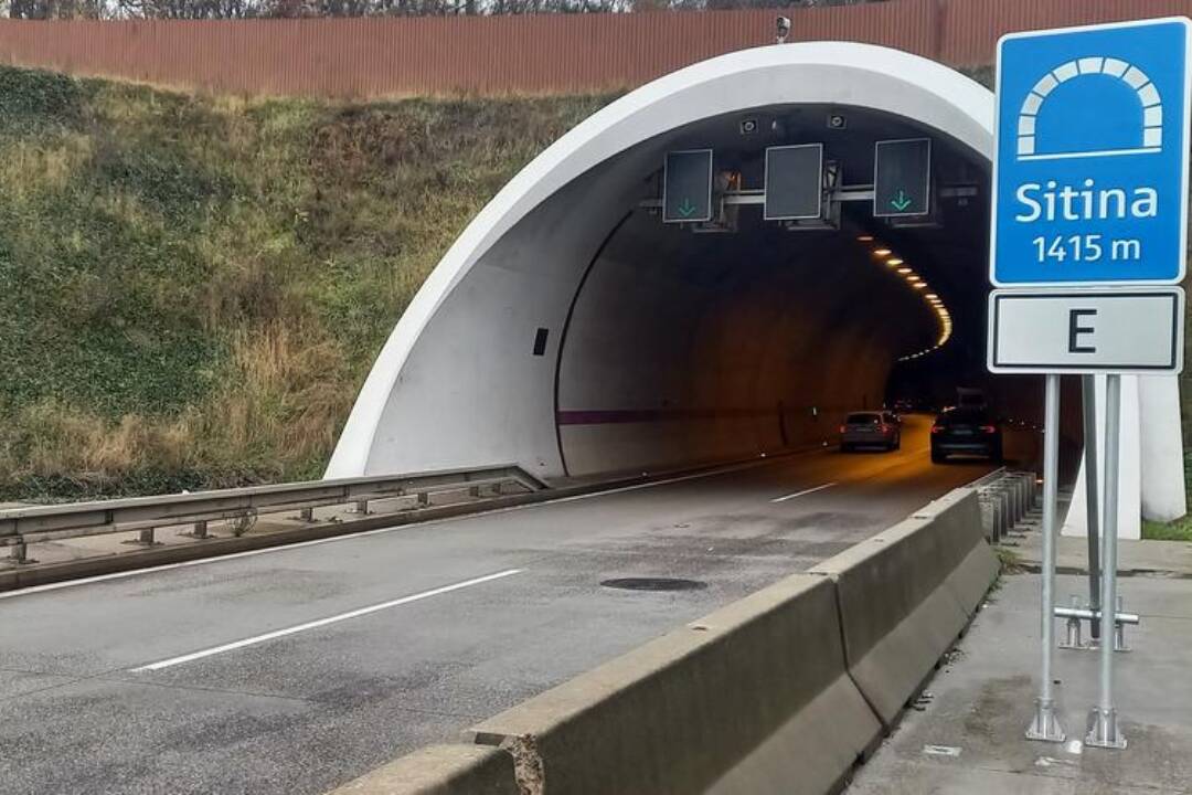 Foto: Tunel Sitina v noci z piatka na dva víkendy uzatvoria. Doprava bude presmerovaná