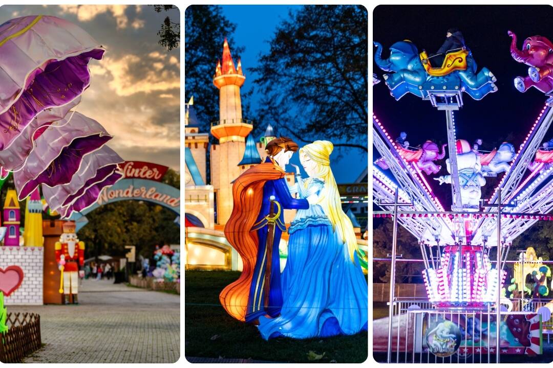 Foto: V Bratislave otvorili najväčší svetelný park na Slovensku - Winter Wonderland. Rodina za vstup zaplatí približne 40 eur