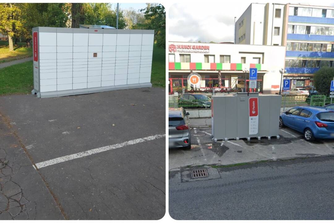 Foto: Nový Z-box Packety na Cyprichovej umiestnili na parkovacie miesto. V Rači to nie je prvý prípad