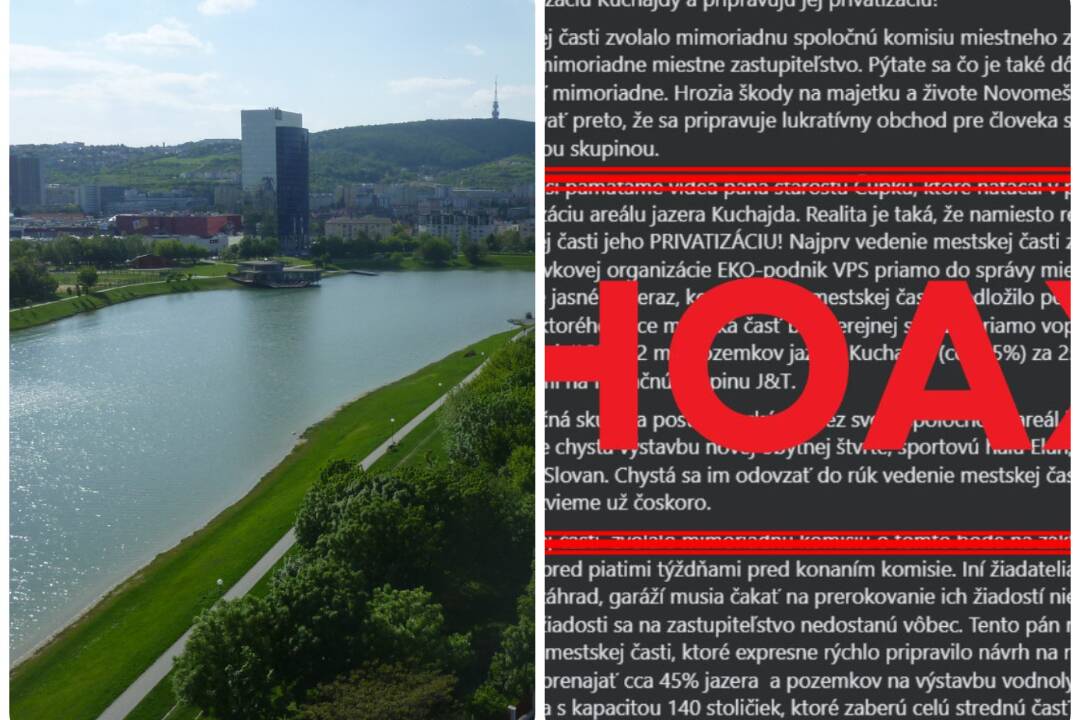 Foto: Nové Mesto plánuje na Kuchajde vodné športy. Chýry o privatizácii jazera označilo za hoax