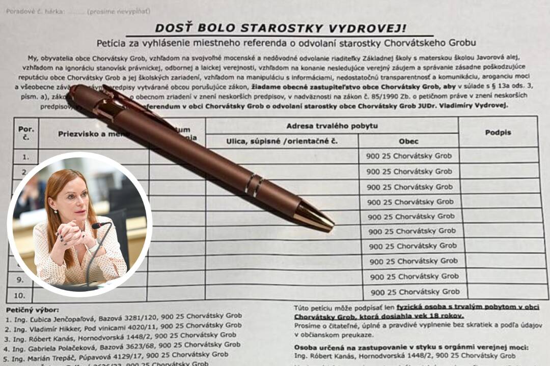 Foto: Pod starostkou Chorvátskeho Grobu sa trasie stolička. Kultúrnej manažérke pridelila 48-tis, obyvatelia chcú referendum