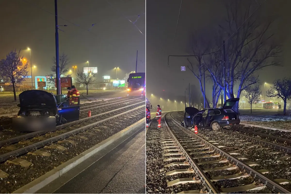 Foto: Tragédia počas silvestrovskej noci na Zlatých Pieskoch. Vodič zomrel na mieste nehody