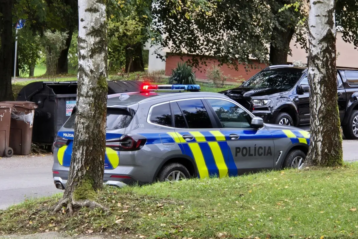 Foto: Dráma na bratislavskom gymnáziu: Agresívna žena skončila v rukách polície, museli ju pacifikovať