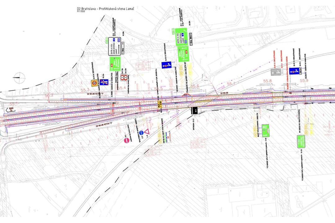 FOTO: Na D2 pri Lamači bude niekoľko týždňov spomalená doprava pre práce v úseku, foto 2