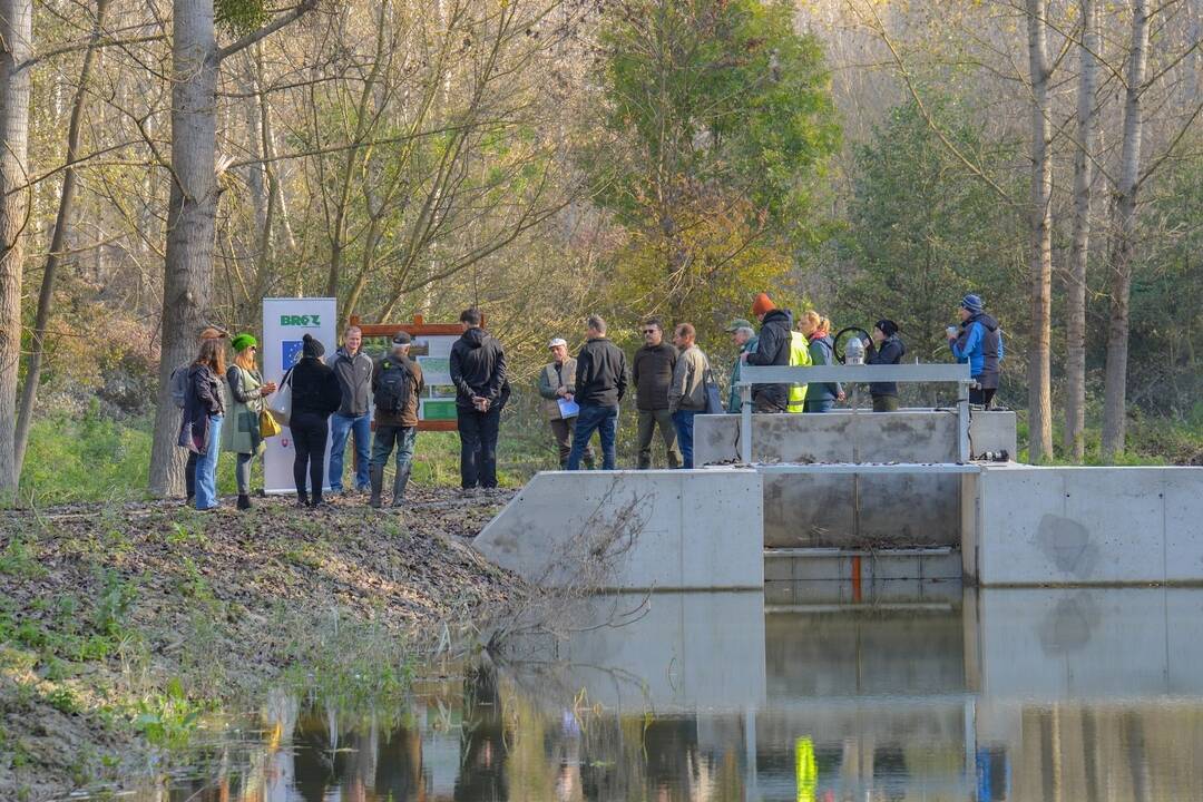 FOTO: Do obnoveného ramena na Dunaji vpúšťajú vodu stavidlom, foto 2